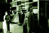 Vera Tomanic's father Pavao Bluhm in his store
