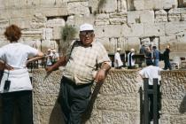 Alexander Gadjos in front of the Wailing Wall