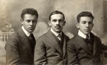 Richard Fischer with his brothers Oskar and Erich Fischer