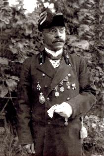 Lev Drobyazko's father's father, Anton Lavrentyevich Drobyazko.