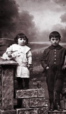 Marcel Mendelev and her brother Philip Korobov