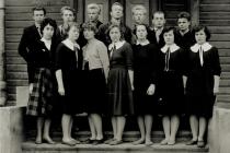 Ruth Laane with her students