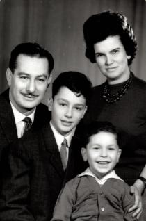 Miklos Braun with his family