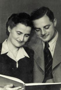 Miklos Braun's brother Ferenc Braun with his wife Vilma Braun