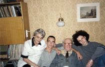 Lia German with husband and grandsons