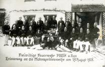 Lilli Tauber's uncle Isidor Friedmann with the volunteer fire brigade of Prein