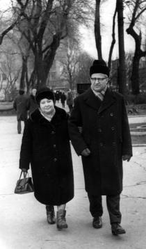 Mendel Kreimer and his second wife Enna Goldstein