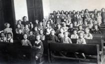Children of the Orthodox Jewish school in Bratislava