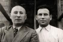 Miron Manilov with his father Shulim Manilov