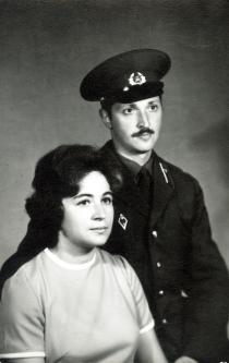 Serafima Staroselskaya with her husband Mikhail Lokshin