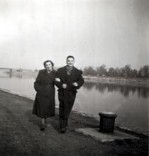 Peter  Reisz and his mother, Olga Reisz