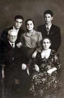 Haya-Sora Monashkina with husband and grandsons.