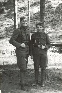 Bernard Knezo Schönbrun in the uniform of the Sixth Labor Battalion