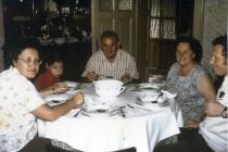 Jolana Herczogová családi ebédnél