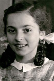 Judita Schvalbova at the age of ten