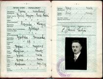 Judita Sendrei's father, Matija Bruck's Yugoslav passport
