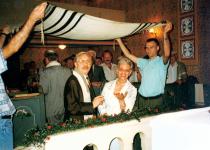 Judita Sendrei and her husband Pavel Sendrei at their golden wedding
anniversary celebration