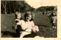 Meri Bryant with her children Benny and Debbie