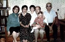 Zhenia Kriss with her family