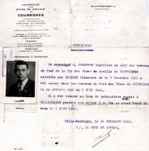 Iosif Zalevski's certificate for blasting and mining work