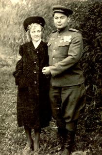 Semyon Nezhynski with his wife Irina Nezhynskaya