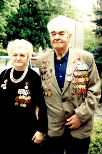 Semyon Nezhynski with his wife Irina Nezhynskaya