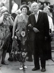 Vladimir Olgart with his daughter Mara Teslenko