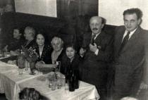 Flora Trilnik with family and friends