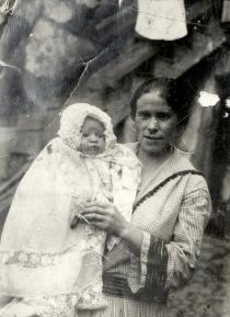 Sarina Sabitai with her baby