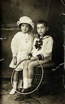Erzsebet Radvaner and her brother Laszlo Gonczi