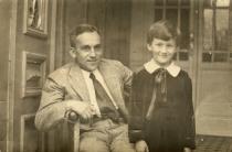 Anna Mrazkova with her father Emil Polak