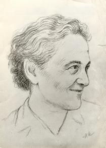Portrait of Helena Polakova by Karel Mrazek