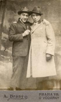 Emil Synek with a relative or friend
