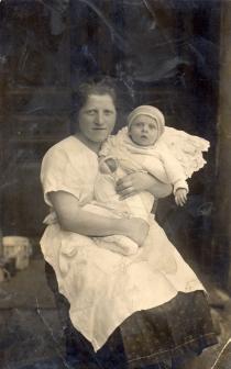 Artur Radvansky with his mother