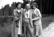 Rudolf Deiml with his wife Marketa Deimlova and sister-in-law