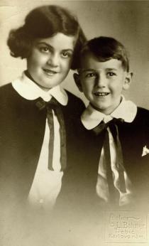 Herta Coufalova and her brother Harry Glasner