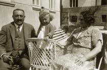 Milena Prochazkova with her grandparents