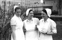 Hannerle Blochova with fellow nurses