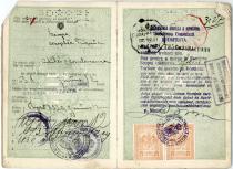 Ács Sándor  útlevele