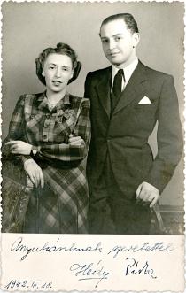 Hedvig Endrei with her husband Istvan Endrei