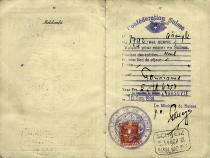 Passport of Alfred Borowicz