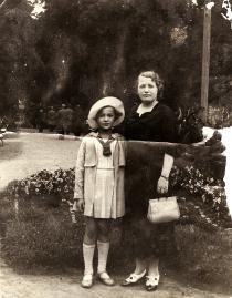 Danuta Mniewska with her mother Ewa Mniewska on holidays