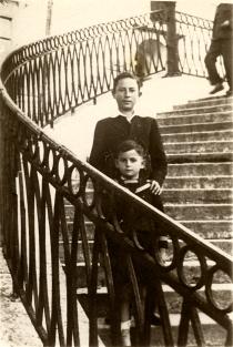 Henryk Lewandowski with his uncle Moniek Jungman