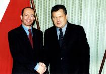 Jerzy Silberring with Aleksander Kwasniewski, President of Poland