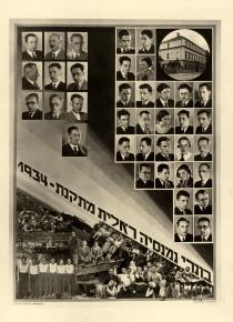 1934 graduation at the Jewish Reform Real Gymnasium, Brno