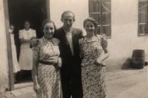 Marcel Bachner, Vali Schlessingerova and their cousin Manci