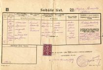 The marriage certificate of Pavel Sendrei's parents Adolfina and Aleksandar Sendrei